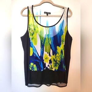 Picadilly lined front sheer back tank size XL